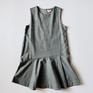 Crewcuts Flutter Hem Light Gray Dress Wool Blend # C8972 Size 10